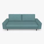 freistil 170 Sofa mit breiten Seitenteilen in der Breite ca. 220 cm im Stoff-Bezug 3047 taubenblau