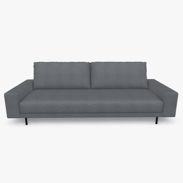 freistil 170 Sofa mit breiten Seitenteilen in der Breite ca. 240 cm im Stoff-Bezug 1052 graphitgrau