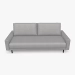 freistil 170 Sofa, niedrige Seitenteile, Gesamtbreite ca. 204 cm im Stoff-Bezug 1050 signalgrau