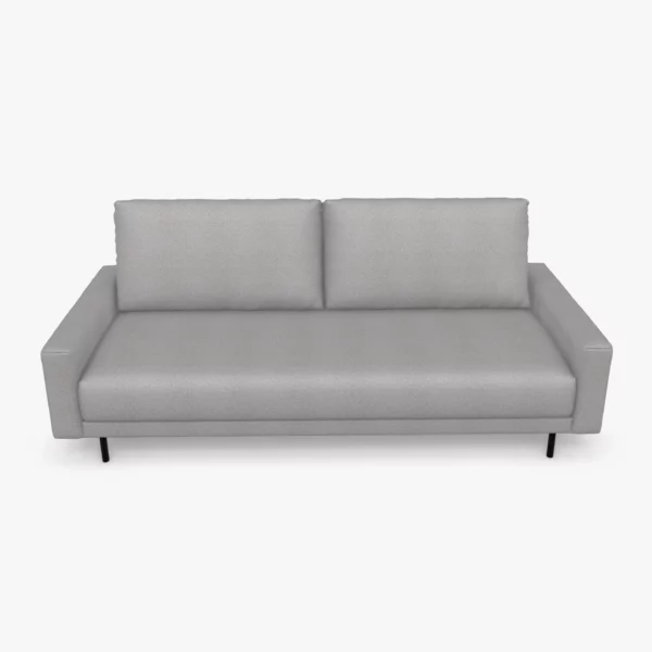 freistil 170 Sofa, niedrige Seitenteile, Gesamtbreite ca. 204 cm im Stoff-Bezug 1050 signalgrau