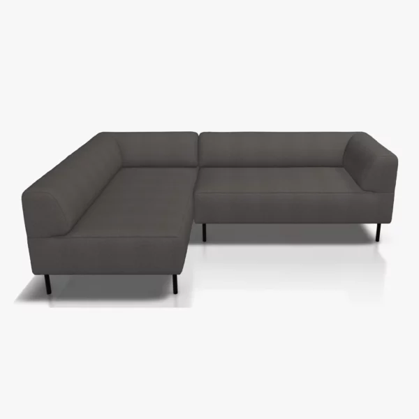 freistil 185 Ecksofa in der Breite 225 cm im Stoffr-Bezug 3041 zeltgrau