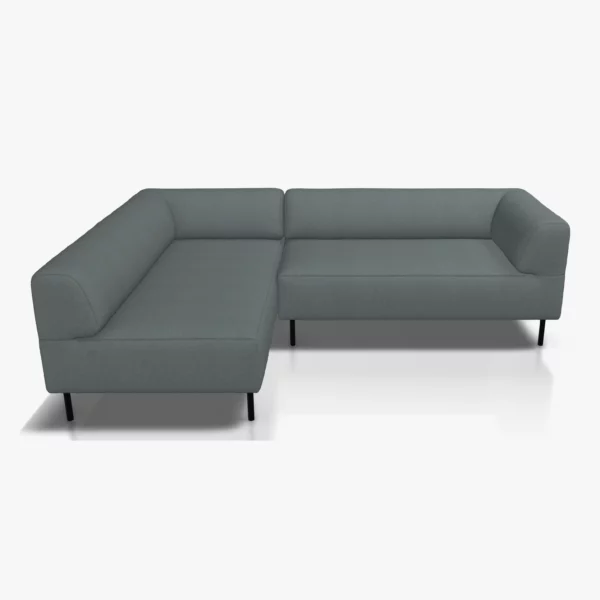 freistil 185 Ecksofa in der Breite 225 cm im Stoffr-Bezug 3043 basaltgrau