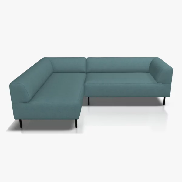 freistil 185 Ecksofa in der Breite 225 cm im Stoffr-Bezug 3047 taubenblau