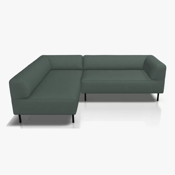 freistil 185 Ecksofa in der Breite 225 cm im Stoffr-Bezug 3048 blaugrau