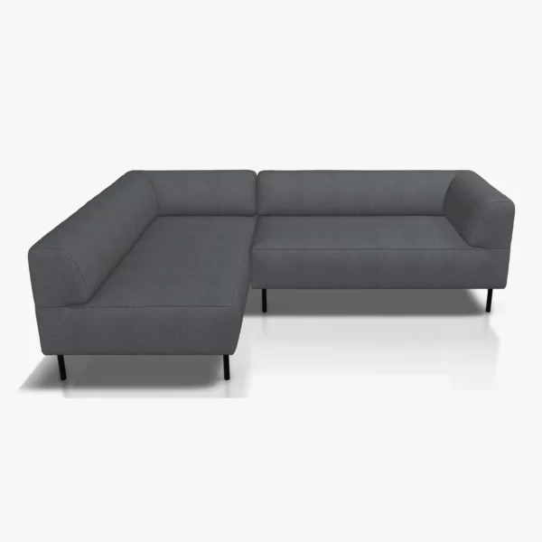 freistil 185 Ecksofa in der Breite ca. 225 cm im Stoff-Bezug 1052 graphitgrau