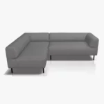 freistil 185 Ecksofa in der Breite ca. 225 cm im Stoffr-Bezug 1051 eisengrau