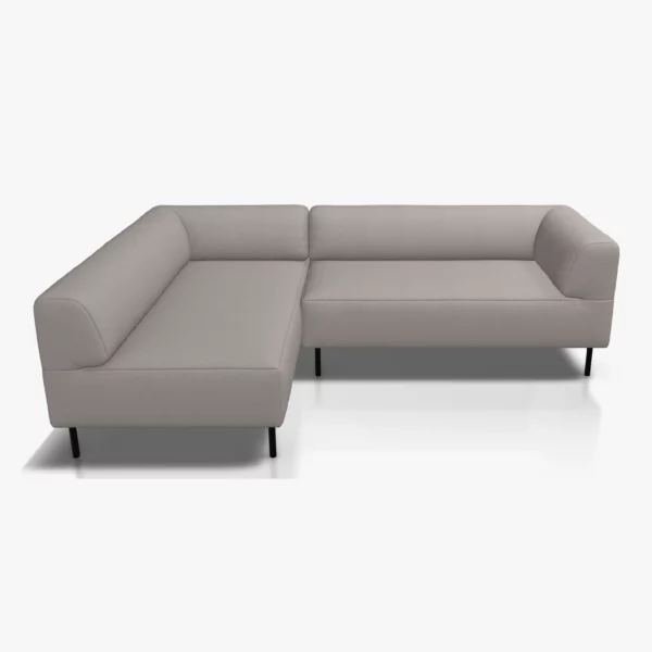 freistil 185 Ecksofa in der Breite ca. 225 cm im Stoffr-Bezug 4020 silbergrau