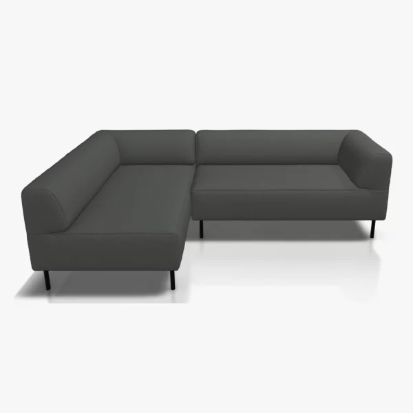 freistil 185 Ecksofa in der Breite ca. 225 cm im Stoffr-Bezug 4021 schiefergrau