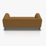 freistil 185 Sofa in der Breite 203 cm aus der Rueckansicht im Stoff-Bezug 1058 braunbeige