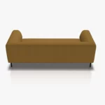 freistil 185 Sofa in der Breite 203 cm aus der Rueckansicht im Stoff-Bezug 3045 braunbeige