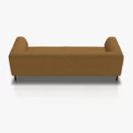 freistil 185 Sofa in der Breite 223 cm aus der Rueckansicht im Stoff-Bezug 1058 braunbeige