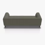 freistil 185 Sofa in der Breite ca, 223 cm aus der Rueckansicht im Stoff-Bezug 3044 betongrau