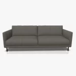 freistil 133 Sofa in der Breite ca. 222 cm im Leder-Bezug 9041 umbragrau, Semianilinleder leicht pigmentiert