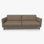 freistil 133 Sofa in der Breite ca. 222 cm im Leder-Bezug 9042 beigegrau, Semianilinleder leicht pigmentiert