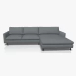 freistil 134 Sofa mit XL-Longchair in der Breite ca. 314 cm im Stoff-Bezug 1055 basaltgrau