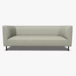 freistil 160 Sofa in der Breite ca. 202 cm im Leder-Bezug 9040 grauweiss, Semianilinleder leicht pigmentiert