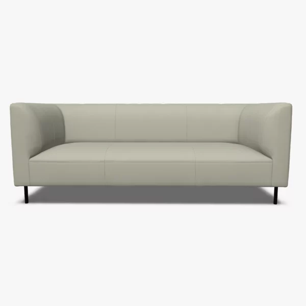 freistil 160 Sofa in der Breite ca. 202 cm im Leder-Bezug 9040 grauweiss, Semianilinleder leicht pigmentiert