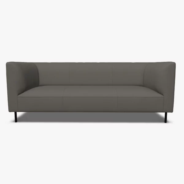 freistil 160 Sofa in der Breite ca. 202 cm im Leder-Bezug 9041 umbragrau, Semianilinleder leicht pigmentiert