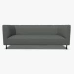 freistil 160 Sofa in der Breite ca. 202 cm im Leder-Bezug 9043 fehgrau, Semianilinleder leicht pigmentiert