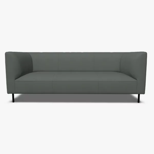 freistil 160 Sofa in der Breite ca. 202 cm im Leder-Bezug 9043 fehgrau, Semianilinleder leicht pigmentiert