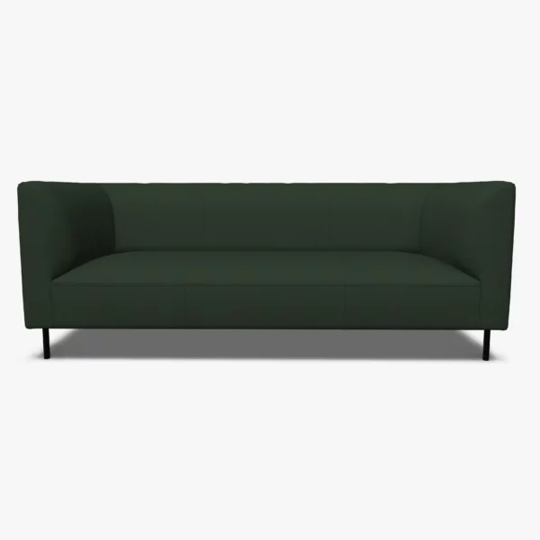 freistil 160 Sofa in der Breite ca. 202 cm im Leder-Bezug 9047 braungruen, Semianilinleder leicht pigmentiert