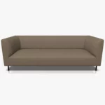 freistil 160 Sofa in der Breite ca. 222 cm im Leder-Bezug 9042 beigegrau, Semianilinleder leicht pigmentiert