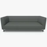 freistil 160 Sofa in der Breite ca. 222 cm im Leder-Bezug 9043 fehgrau, Semianilinleder leicht pigmentiert