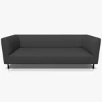 freistil 160 Sofa in der Breite ca. 222 cm im Leder-Bezug 9044 graubraun, Semianilinleder leicht pigmentiert