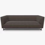 freistil 160 Sofa in der Breite ca. 222 cm im Leder-Bezug 9228 umbragrau, Nubukleder mit leicht pigmentierter Zurichtung