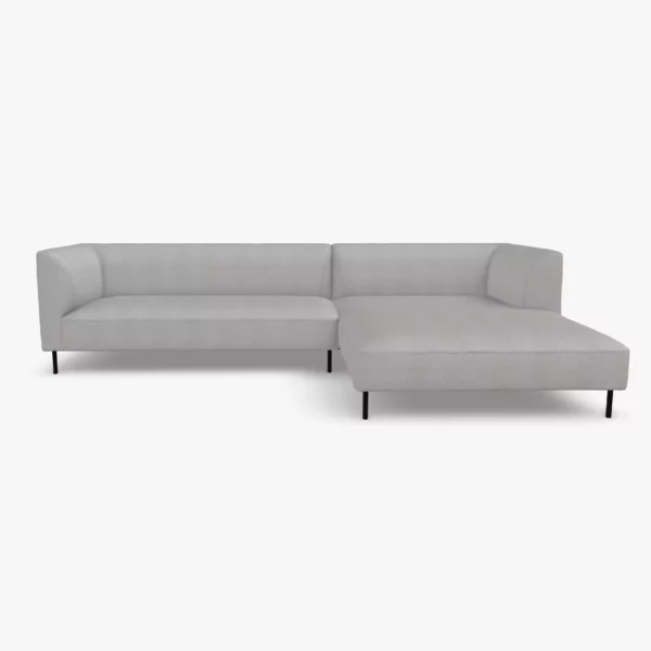 freistil 160 Sofa mit Longchair rechts in der Breite ca. 314 cm im Stoff-Bezug 1050 signalgrau