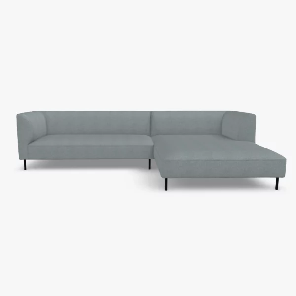 freistil 160 Sofa mit Longchair rechts in der Breite ca. 314 cm im Stoff-Bezug 1055 basaltgrau