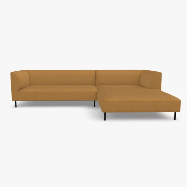 freistil 160 Sofa mit Longchair rechts in der Breite ca. 314 cm im Stoff-Bezug 1058 braunbeige