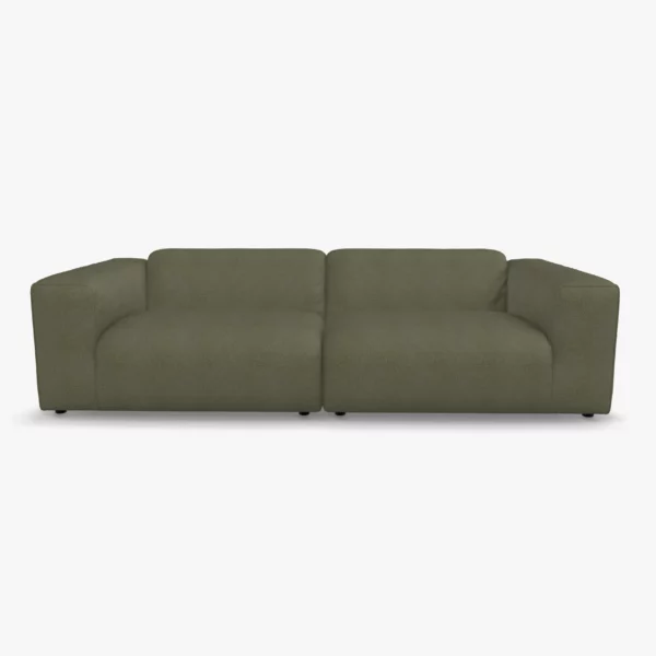 freistil 187 Sofa in der Breite ca. 260 cm im Stoff-Bezug 1054 grauoliv