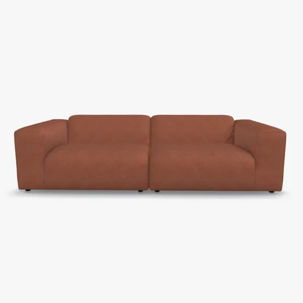 freistil 187 Sofa in der Breite ca. 260 cm im Stoff-Bezug 1057 kupferbraun