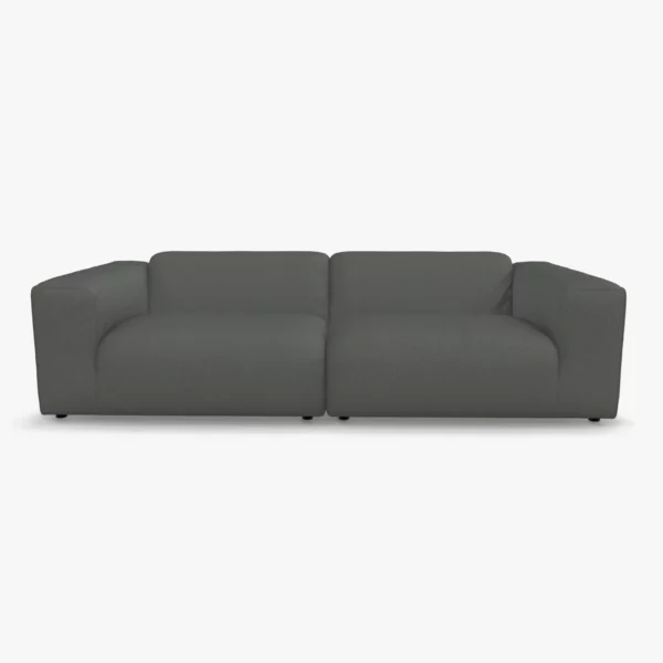 freistil 187 Sofa in der Breite ca. 260 cm im Stoff-Bezug 4021 schiefergrau