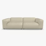 freistil 187 Sofa in der Breite ca. 260 cm im Stoff-Bezug 4072 seidengrau