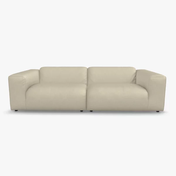 freistil 187 Sofa in der Breite ca. 260 cm im Stoff-Bezug 4072 seidengrau