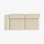 freistil ECHT Sofa Bundle 1 aus der Vogelperspektive im Stoff-Bezug 4400 cremeweiss