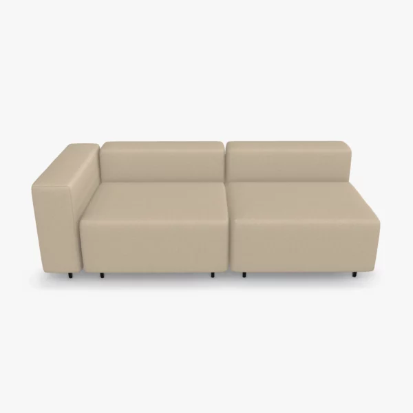 freistil ECHT Sofa Bundle 1 im Stoff-Bezug 2302 weissaluminium