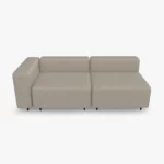 freistil ECHT Sofa Bundle 1 im Stoff-Bezug 4404 platingrau