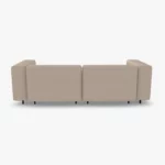 freistil ECHT Sofa Bundle 2 aus der Rueckansicht im Stoff-Bezug 4401 telegrau 4