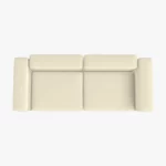 freistil ECHT Sofa Bundle 2 aus der Vogelperspektive im Stoff-Bezug 2300 cremeweiss