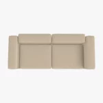 freistil ECHT Sofa Bundle 2 aus der Vogelperspektive im Stoff-Bezug 2302 weissaluminium