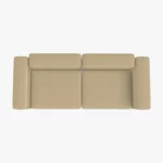 freistil ECHT Sofa Bundle 2 aus der Vogelperspektive im Stoff-Bezug 4402 seidengrau