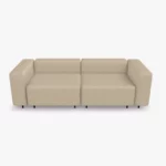 freistil ECHT Sofa Bundle 2 im Stoff-Bezug 2302 weissaluminium