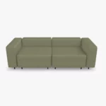 freistil ECHT Sofa Bundle 2 im Stoff-Bezug 4403 moosgrau