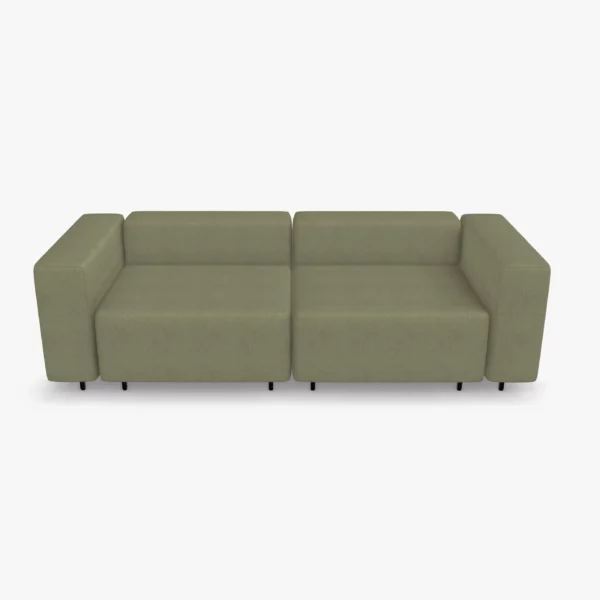 freistil ECHT Sofa Bundle 2 im Stoff-Bezug 4403 moosgrau