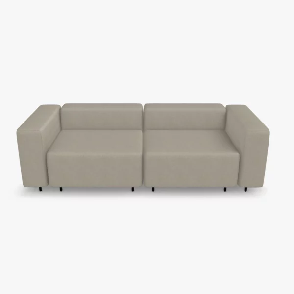 freistil ECHT Sofa Bundle 2 im Stoff-Bezug 4404 platingrau