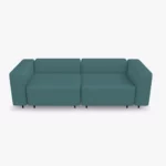 freistil ECHT Sofa Bundle 2 im Stoff-Bezug 4405 blaugrau