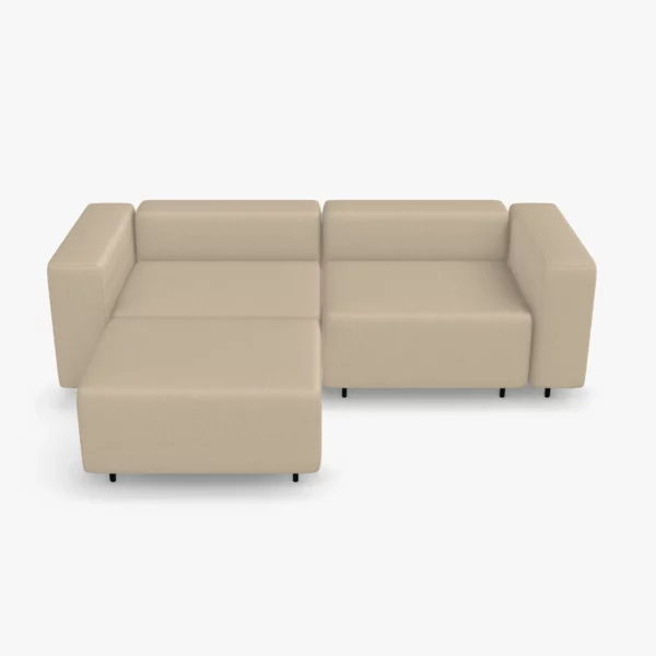 freistil ECHT Sofa Bundle 3 im Stoff-Bezug 2302 weissaluminium